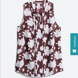 LAST DAY TO BUY! 41 Hawthorn Breyson Pleat Detail Split Neck Blouse, Size S